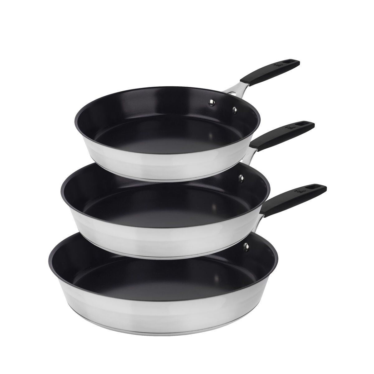 Juego de Sartenes Masterpro Smart Acero Inoxidable 3 Piezas