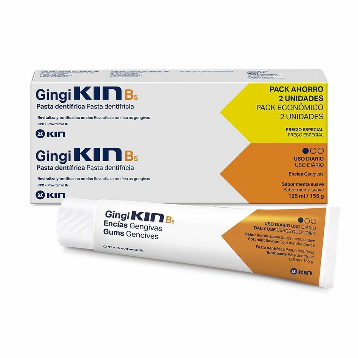 Pasta de Dientes Kin Gingikin Pasta Dentífrica 125 ml (2 Piezas)