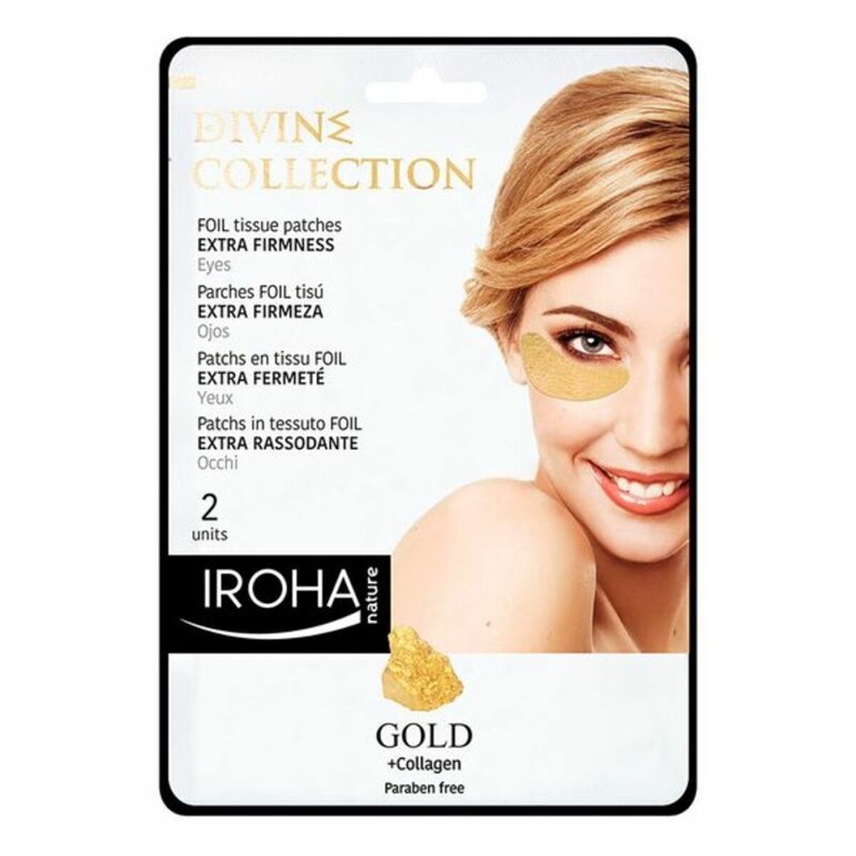 Parches para el Contorno de Ojos Iroha Gold 2 Piezas