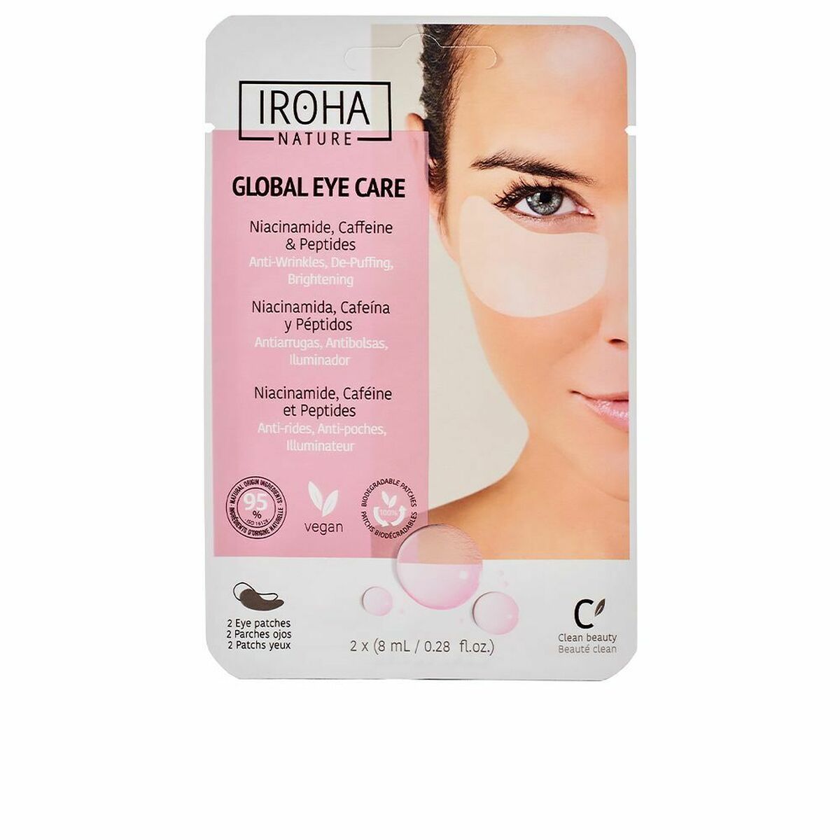 Mascarilla para el Contorno de Ojos Iroha Global Eye Care 2 Unidades
