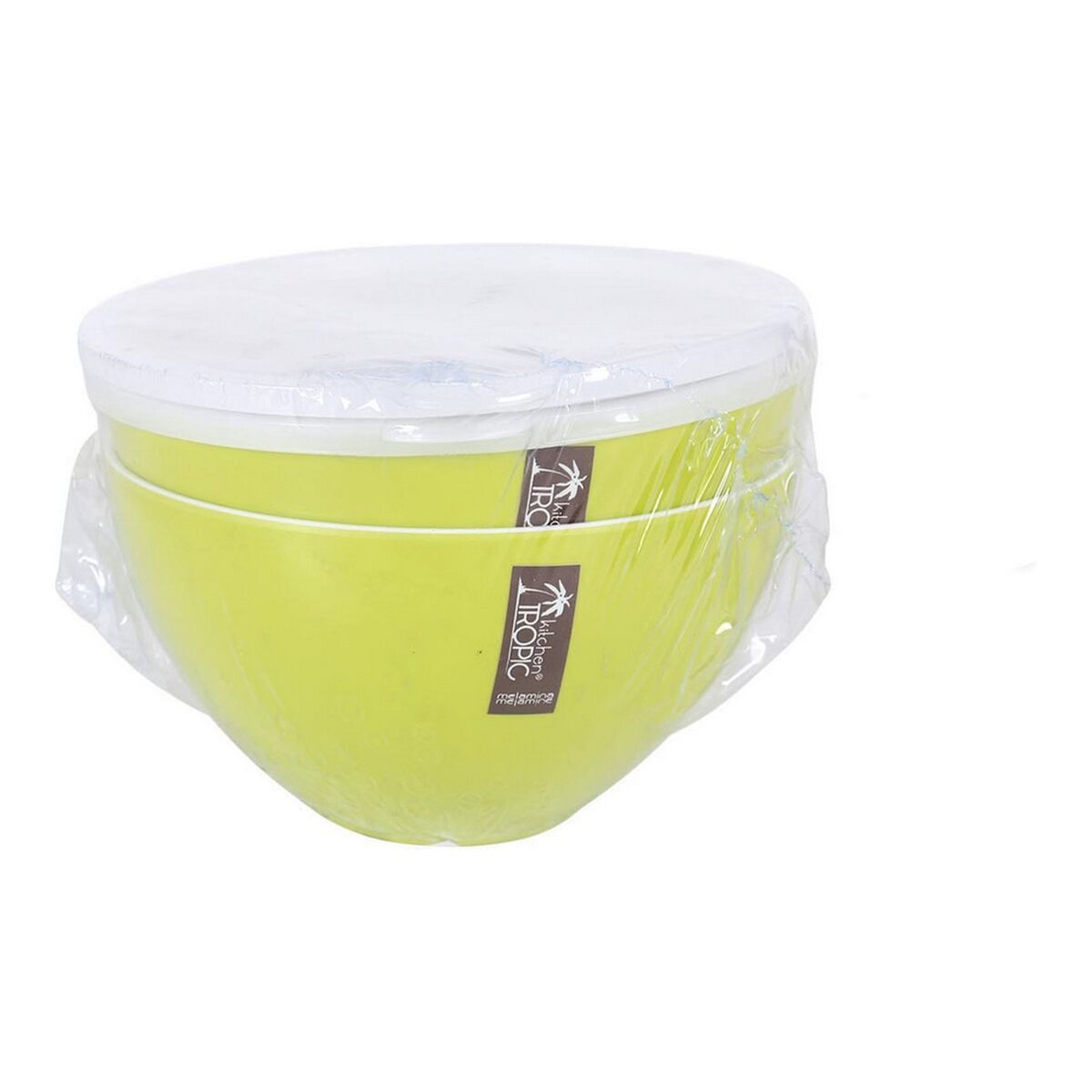 Ensaladera Kitchen Tropic 16 x 16 x 12 cm Con Tapa Ensaladera 2 Piezas (2 Unidades)