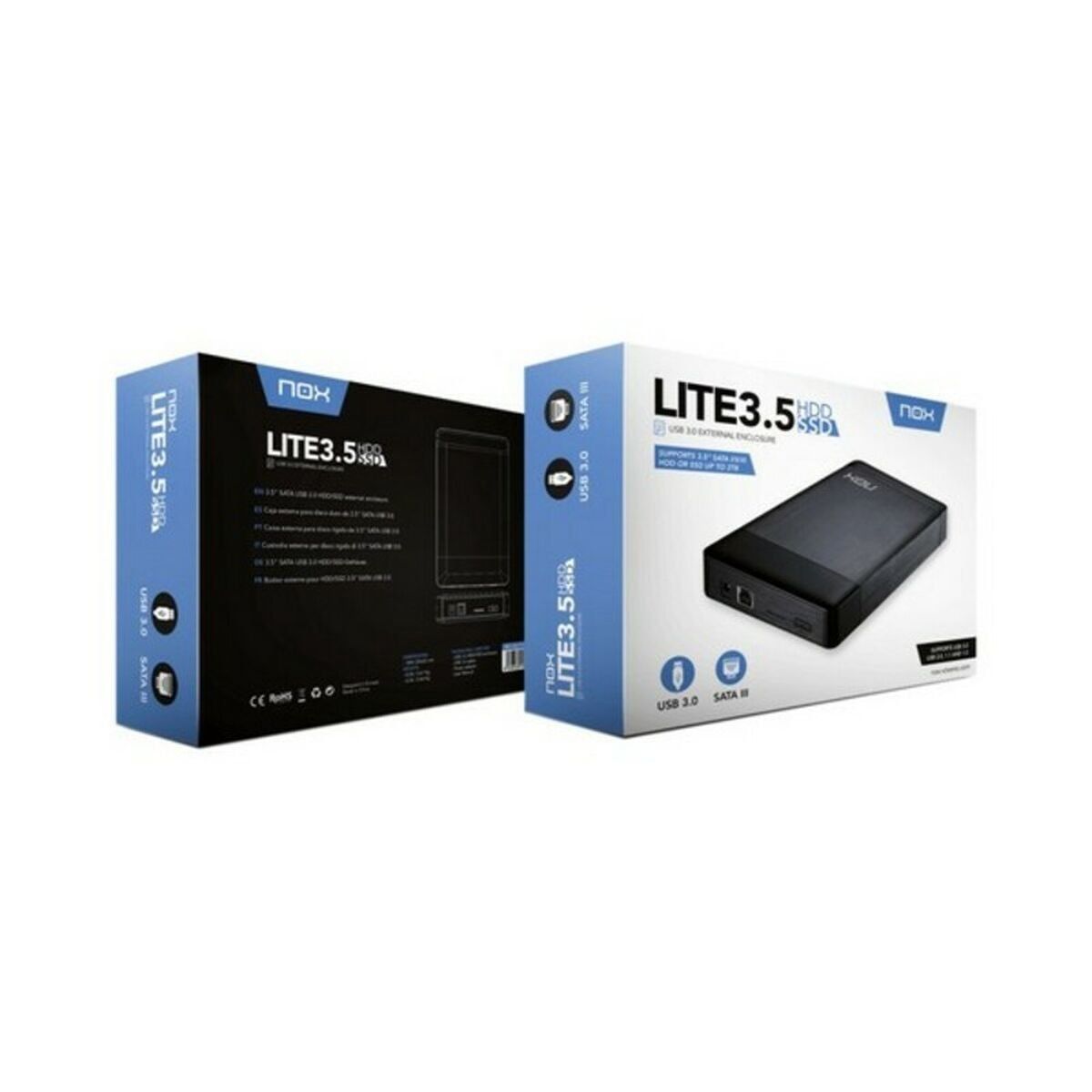 Caja Externa Nox-Xtreme NXLITEHDD35 Negro 3,5"