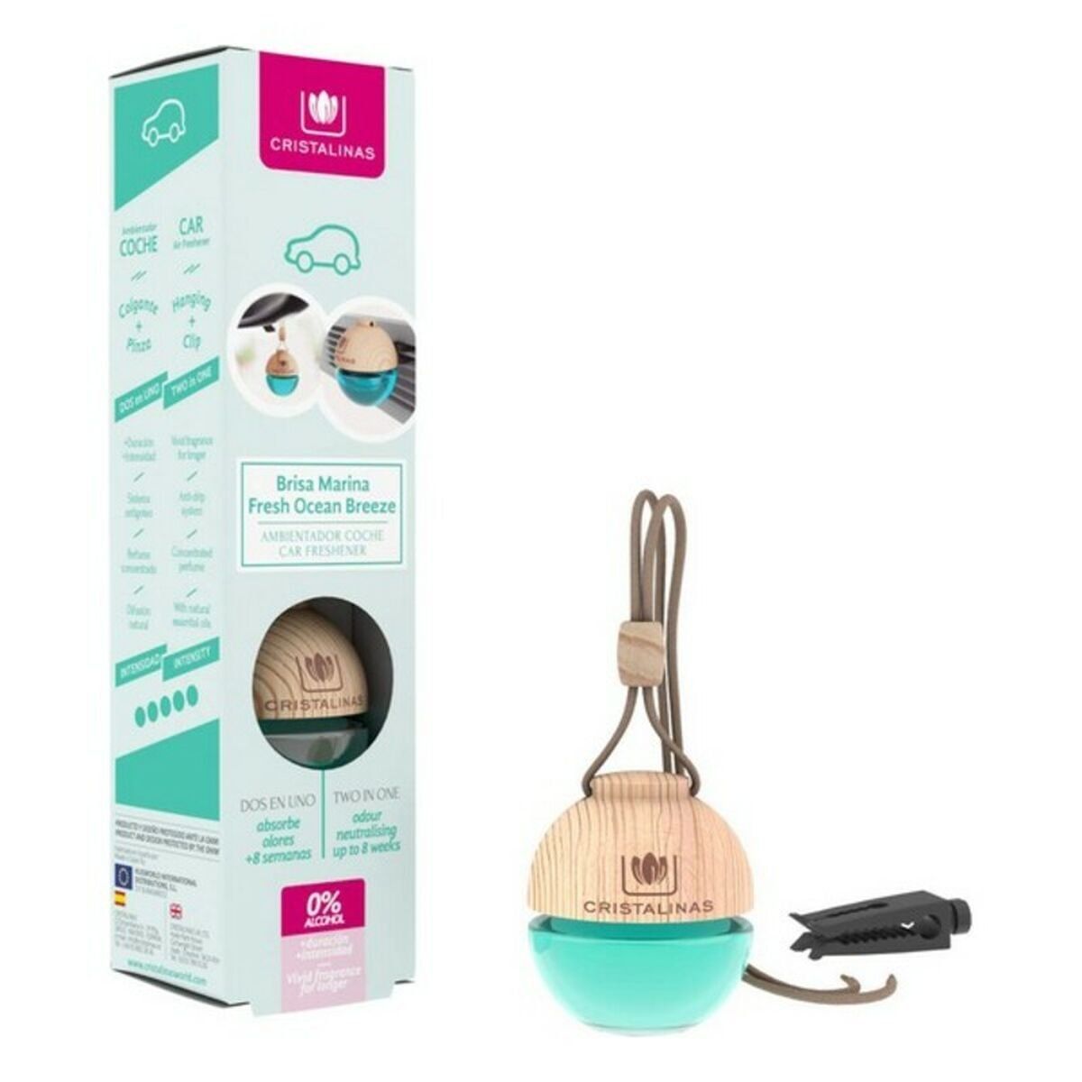 Ambientador para Coche Fresh Ocean Breeze Cristalinas (6 ml)