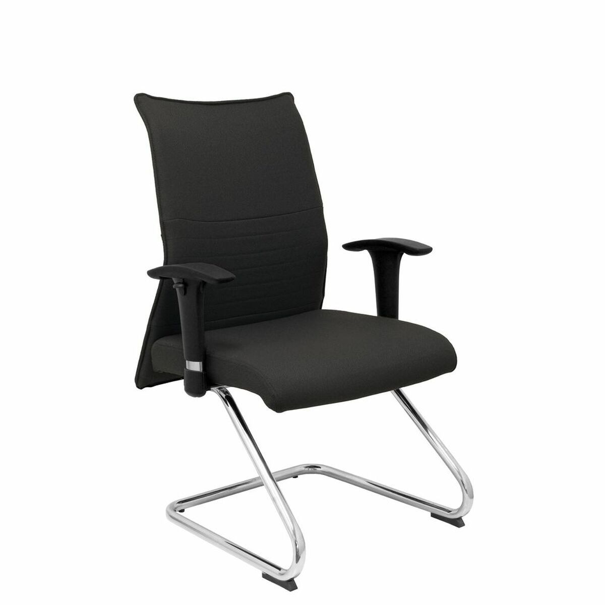 Silla de Recepción Albacete Confidente Patín Piqueras y Crespo BALI840 Negro