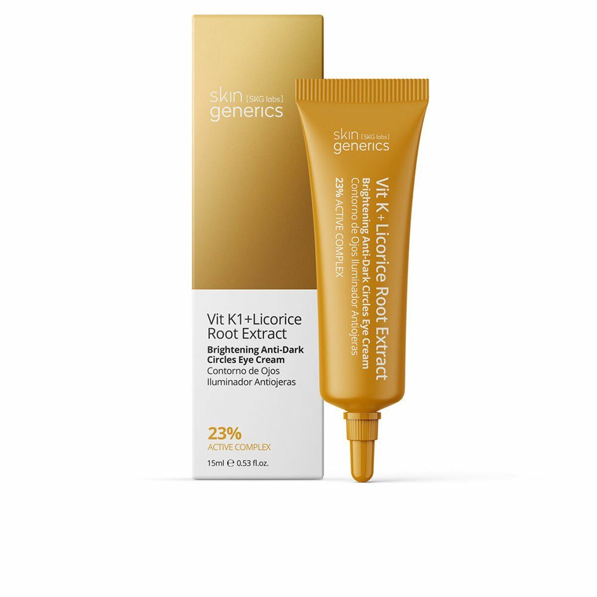 Crema para el Contorno de Ojos Skin Generics Vit K1 Licorice Root Extract 15 ml