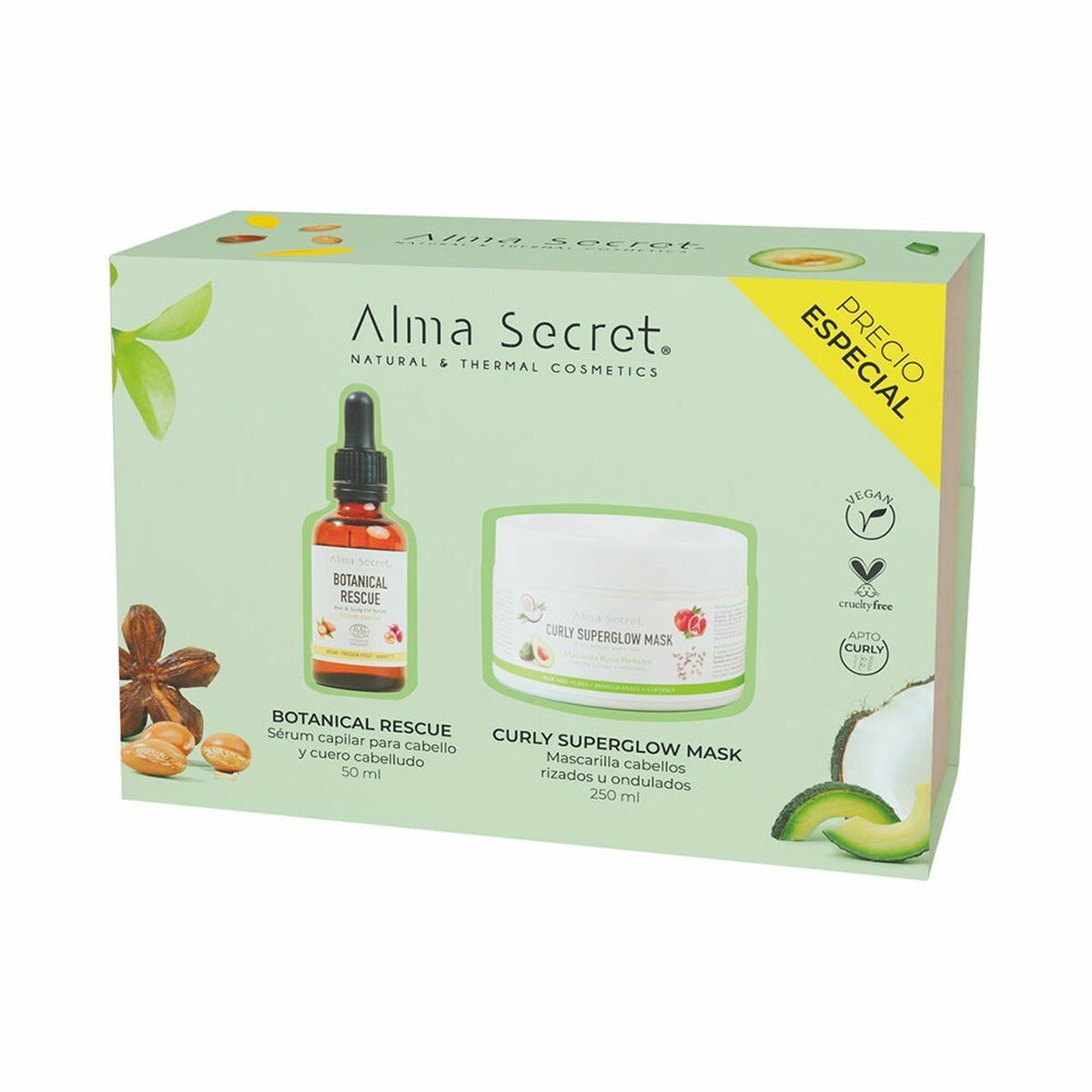 Set de Peluquería Alma Secret Curly Lote Rizos marcados y definidos 2 Piezas