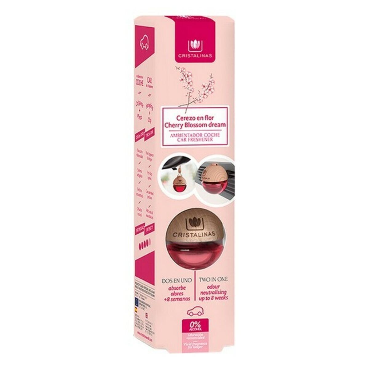 Ambientador para Coche Cristalinas Cerezo (6 ml)