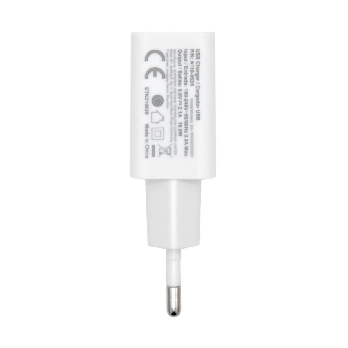 Cargador de Pared Aisens A110-0526 Blanco 10 W