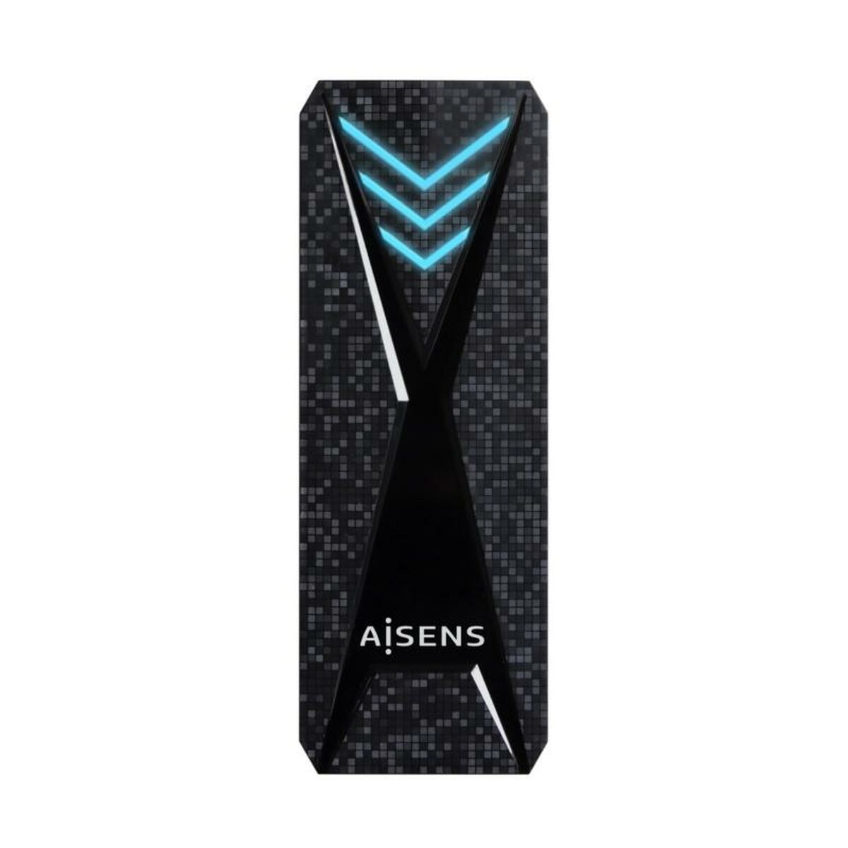 Carcasa para Disco Duro Aisens ASM2-RGB013B Negro USB USB-C USB 3.0 Ethernet LAN