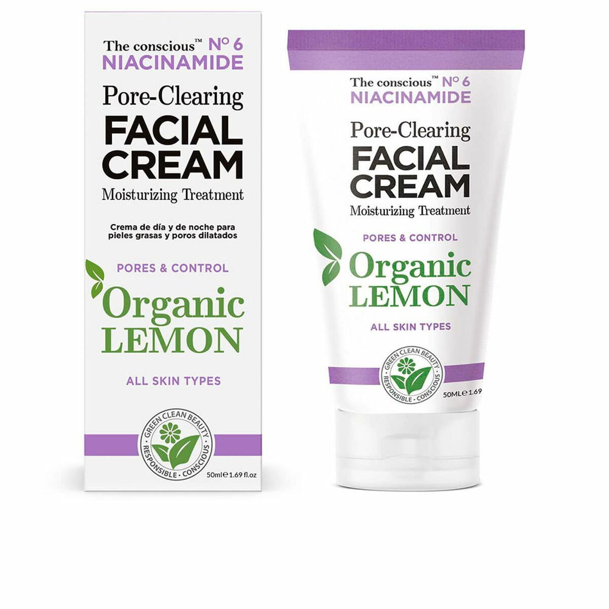 Crema Limpiadora The Conscious Niacinamide 50 ml Limón
