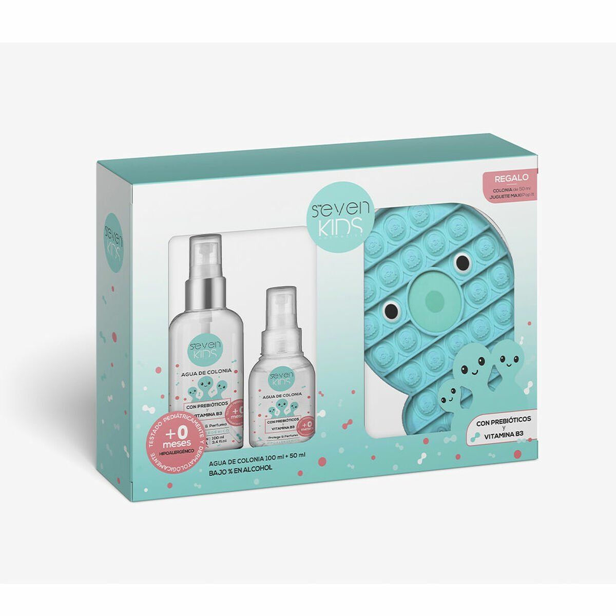 Set de Perfume Infantil Seven Kids POP IT Prebioticos 3 Piezas