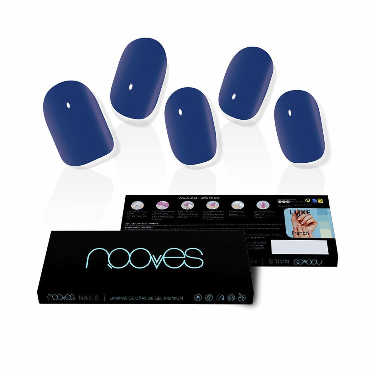 Uñas Postizas Nooves Eux profondes Gel Autoadhesivas 20 Piezas