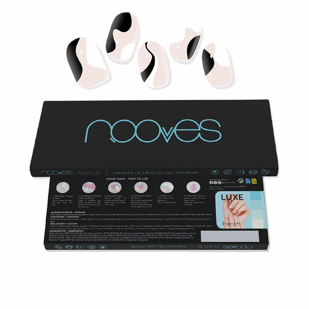 Láminas de Gel para Uñas Nooves Láminas De Uñas De Gel So twirl 20 Piezas