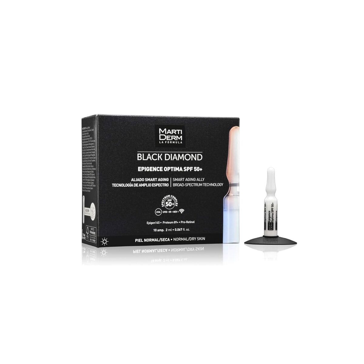 Ampollas Efecto Lifting Martiderm BLACK DIAMOND Spf 50+ 2 ml