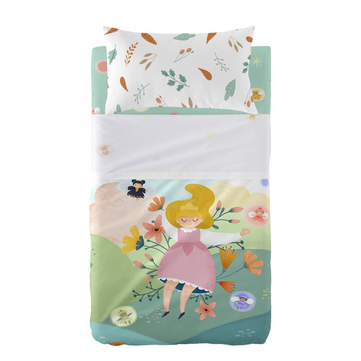 Juego de Sábanas para Cuna HappyFriday Mr Fox Dreaming Multicolor