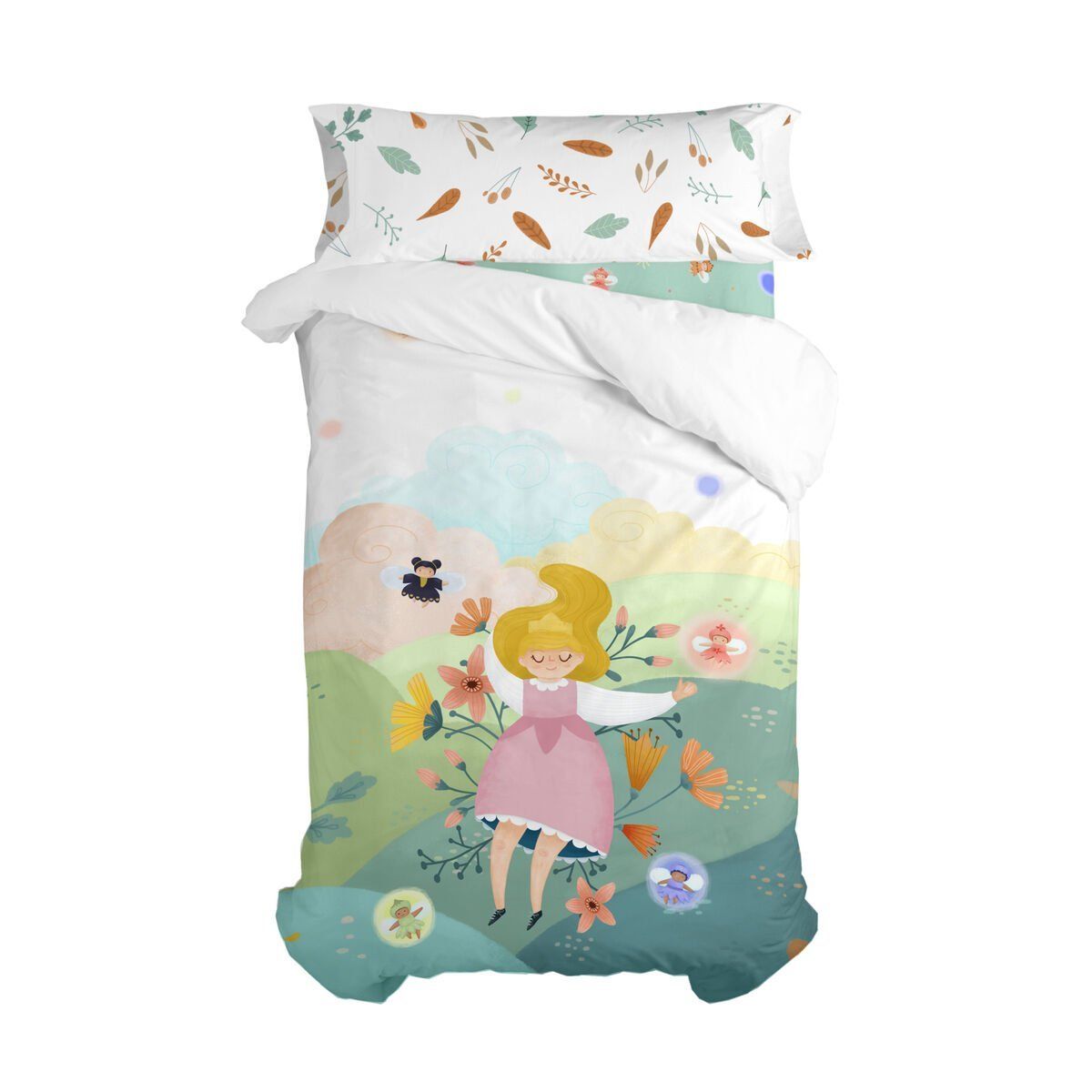 Juego de funda nórdica HappyFriday Mr Fox Dreaming Multicolor Cama de 105 2 Piezas