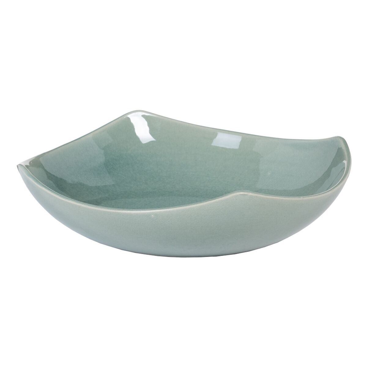 Centro de Mesa Azul Cerámica 29,5 x 29,5 x 8 cm