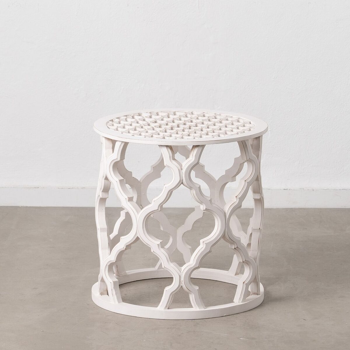 Mesa auxiliar Blanco Madera MDF 50 x 50 x 52 cm DMF