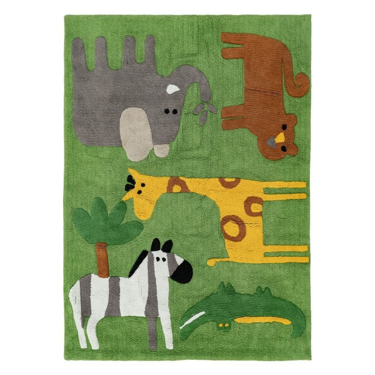 Alfombra Infantil 100 % algodón 160 x 120 cm 160 x 120 x 1 cm