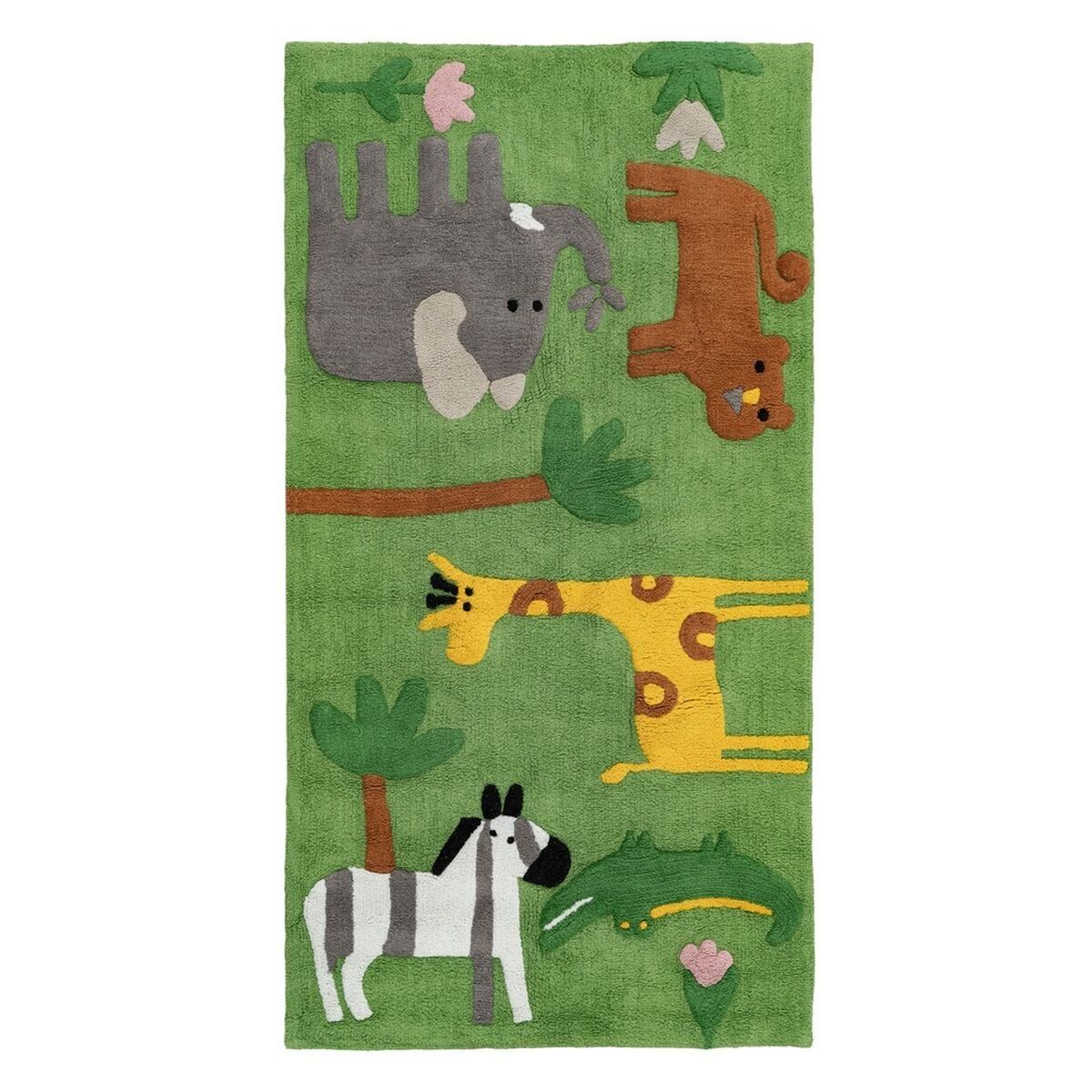 Alfombra Infantil 100 % algodón 175 x 90 cm 175 x 90 x 1 cm