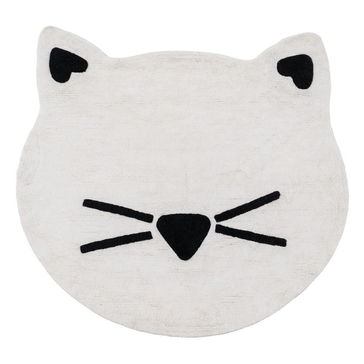 Alfombra Infantil 100 % algodón Gato 150 cm 150 x 150 x 1 cm