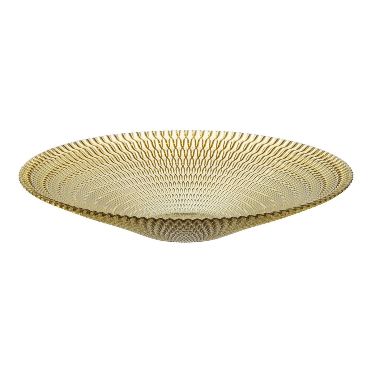 Centro de Mesa Amarillo Cristal 40 x 40 x 7 cm