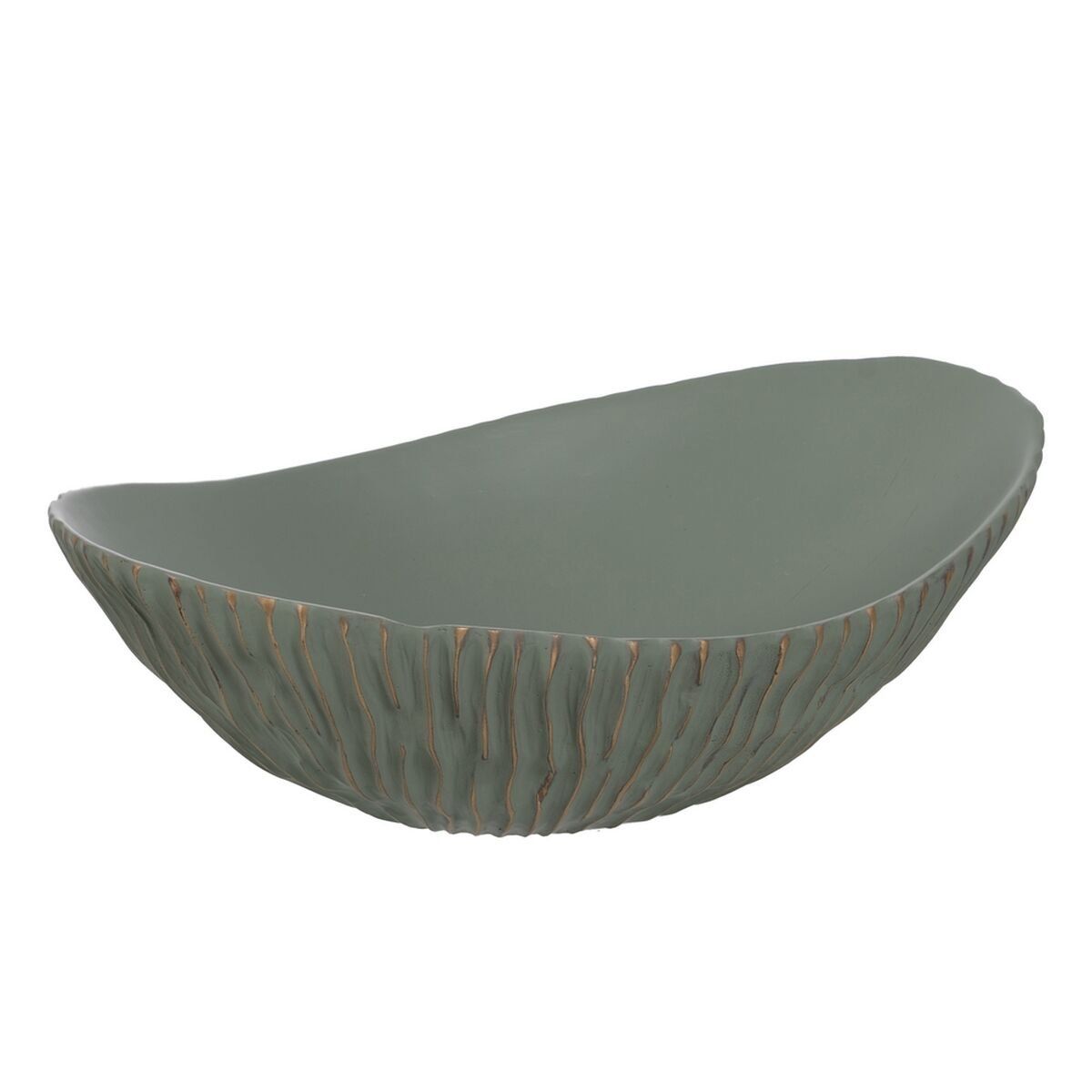 Centro de Mesa Verde Dorado Poliresina 40,5 x 26,5 x 13,5 cm