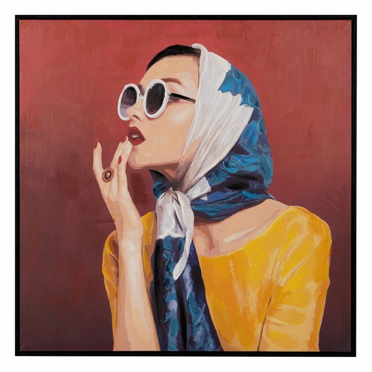 Lienzo Lienzo Madera de pino 80 x 3,5 x 80 cm