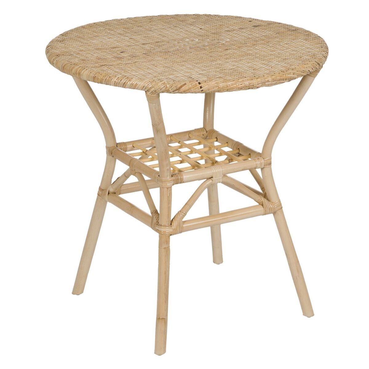 Mesa de Comedor Natural Ratán 75 x 75 x 76 cm