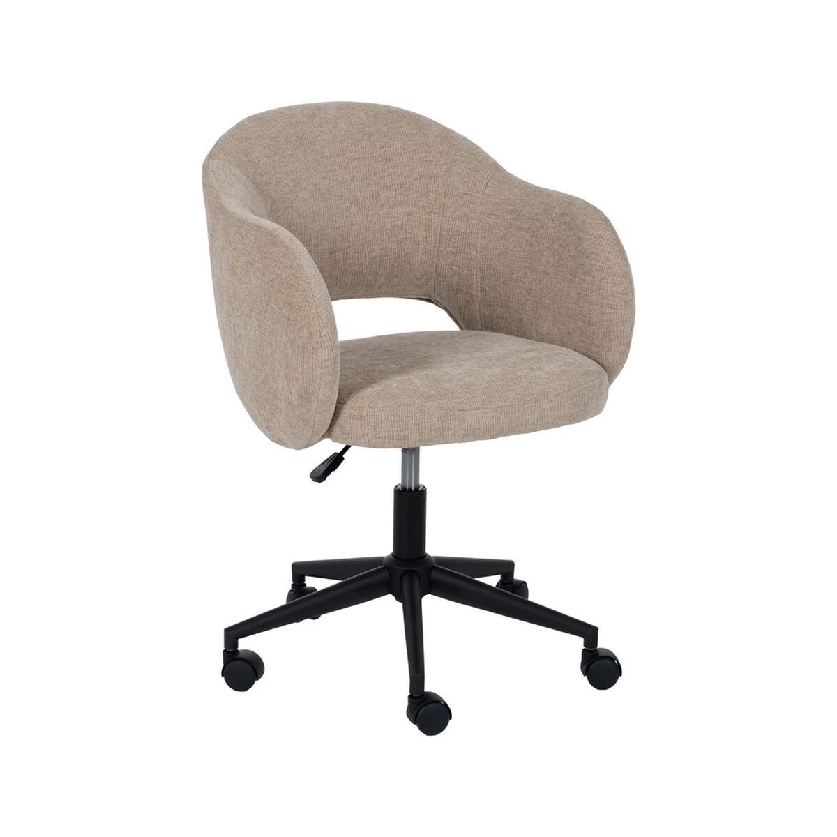 Silla de Oficina Negro Beige 56 x 56 x 85 cm