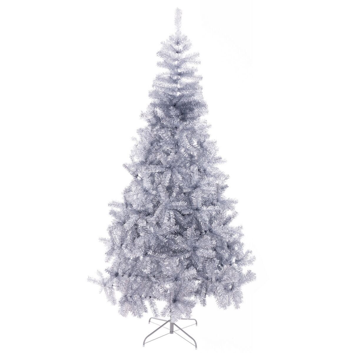 Árbol de Navidad Plateado Metal Plástico 120 X 120 X 240 CM