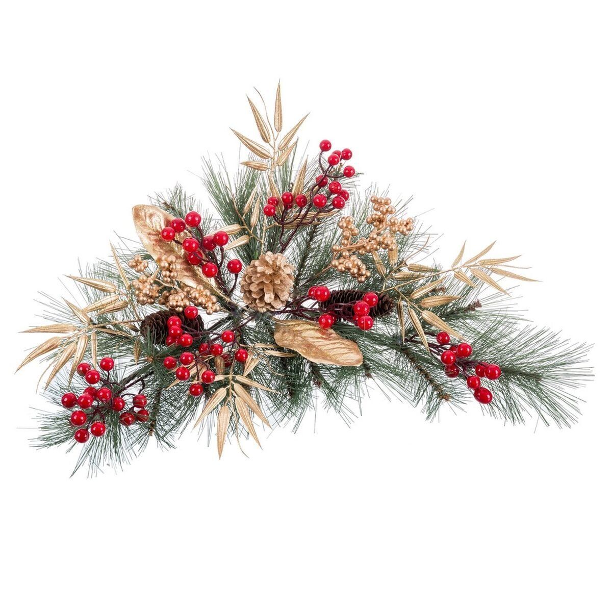 Colgador para Puertas Multicolor Dorado Plástico Piñas Navidad 60 cm 60 X 20 X 10 CM