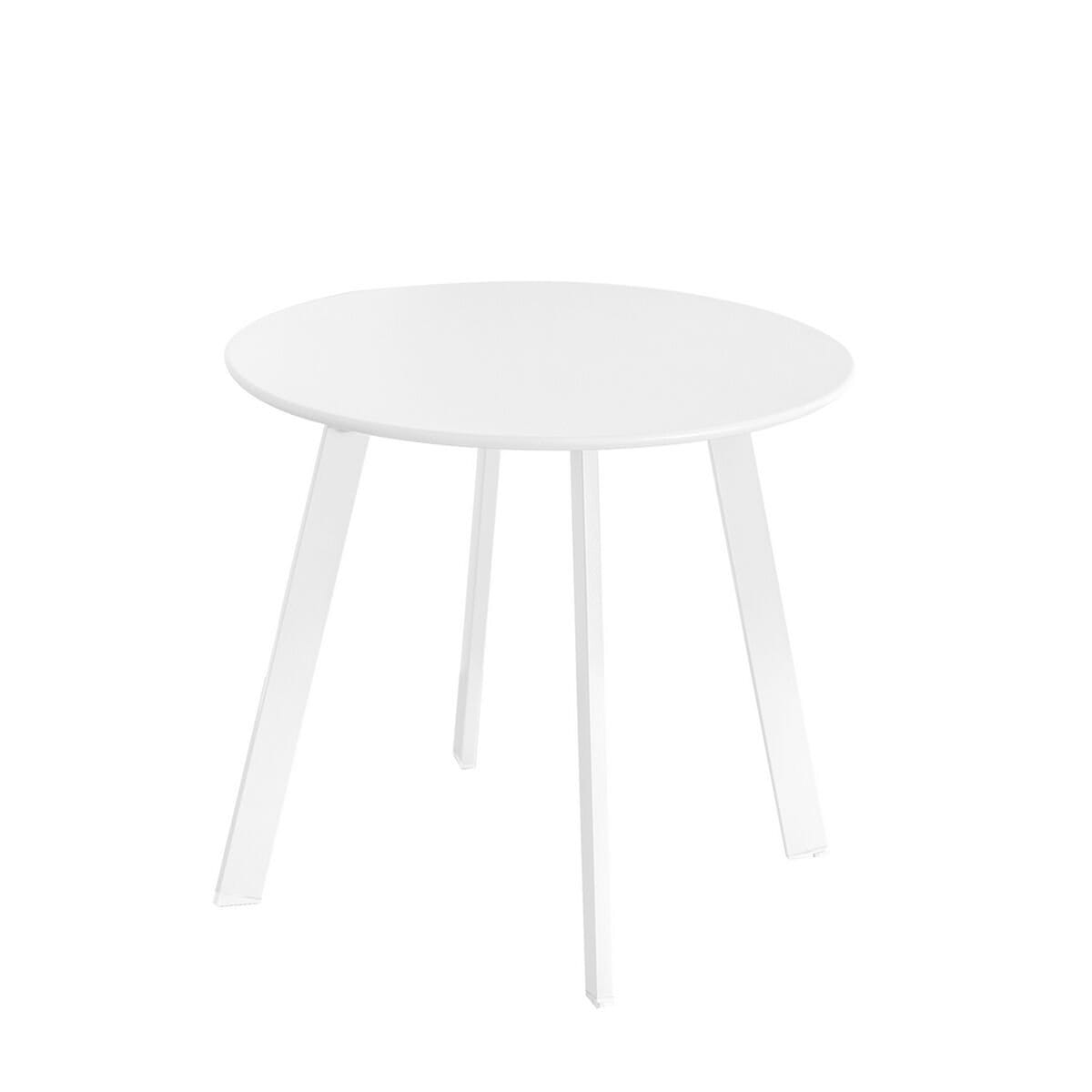 Mesa auxiliar Marzia Blanco Acero 50 x 50 x 44 cm