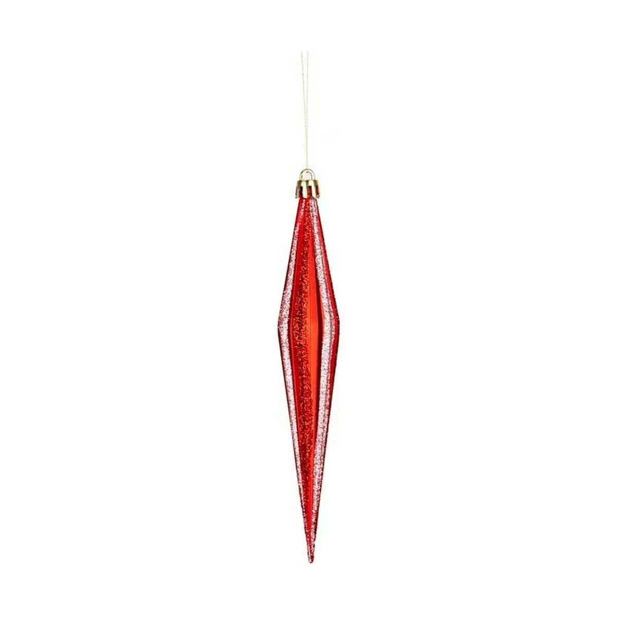 Adorno Navideño Krist+ Rojo PVC 8,5 x 3,5 x 19 cm Alargado