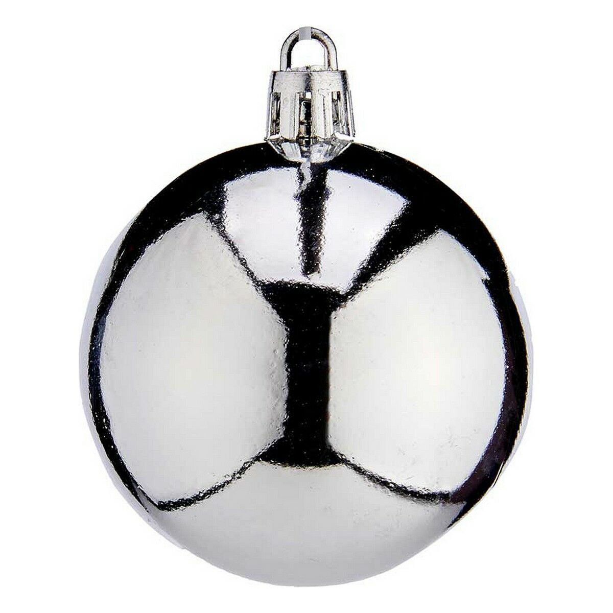Bolas de Navidad Krist+ K1912477-3 Plateado Plástico Ø 6 cm 24 Unidades
