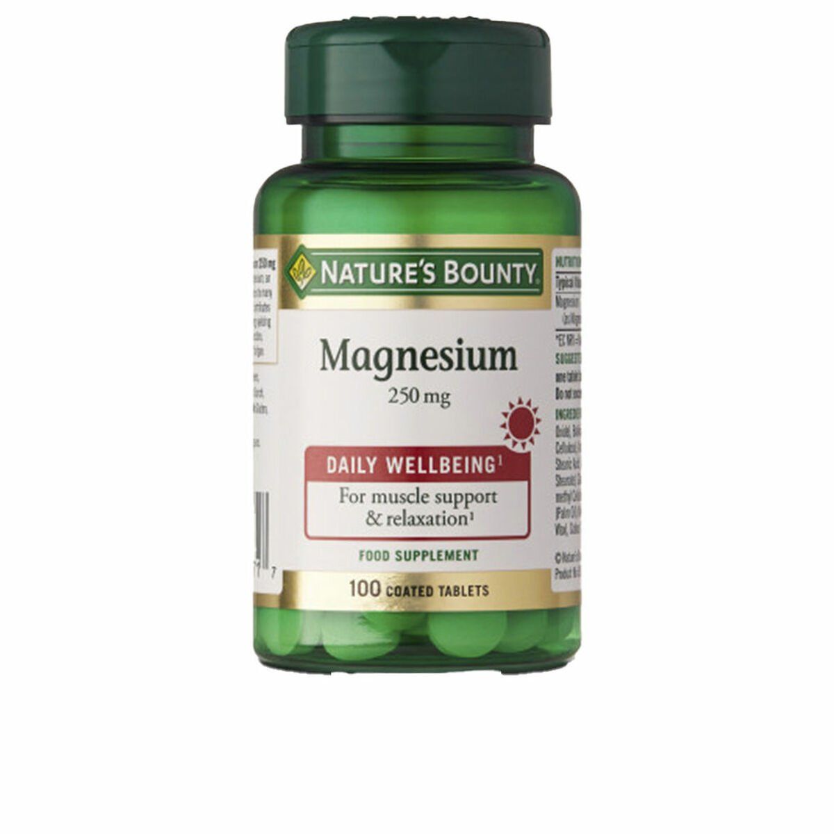 Magnesio Nature's Bounty Magnesio Magnesio 100 Unidades