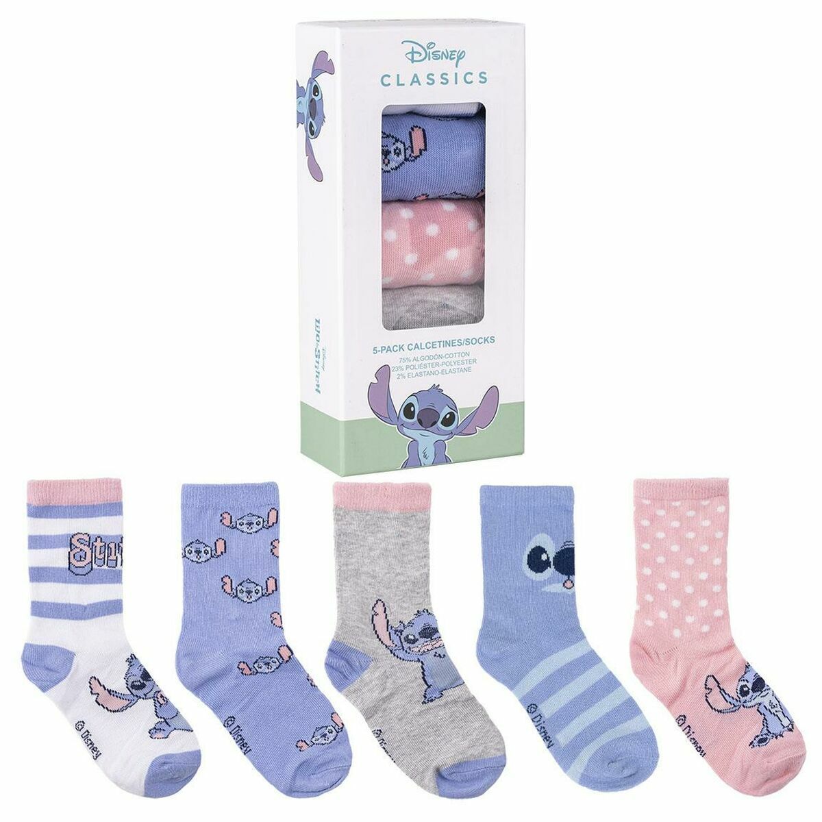 Calcetines Stitch 5 Piezas