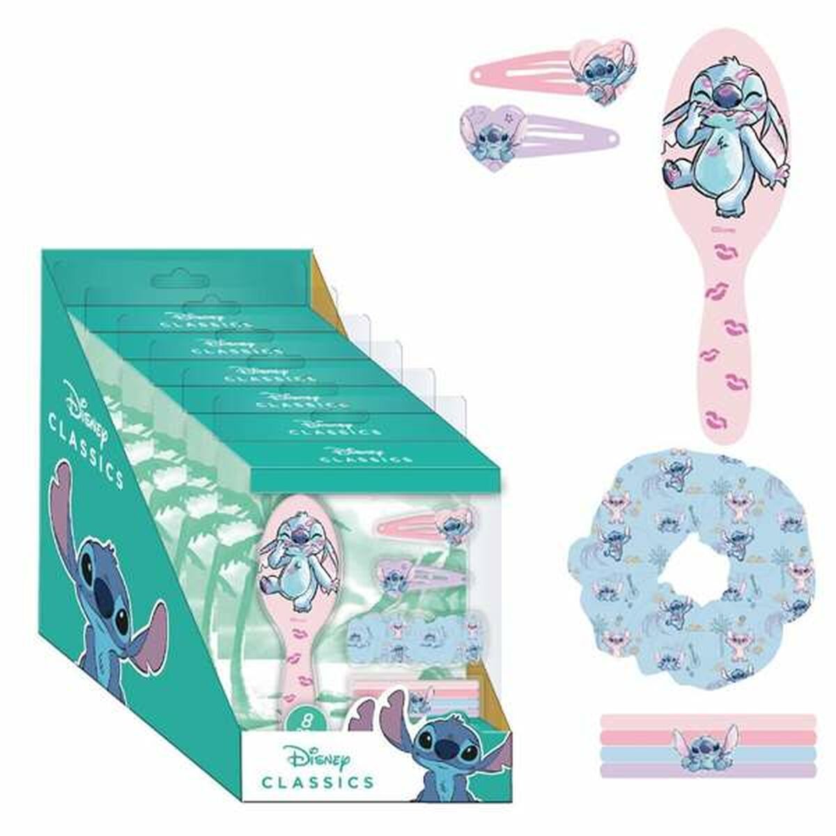 Gomas de Pelo Stitch Multicolor