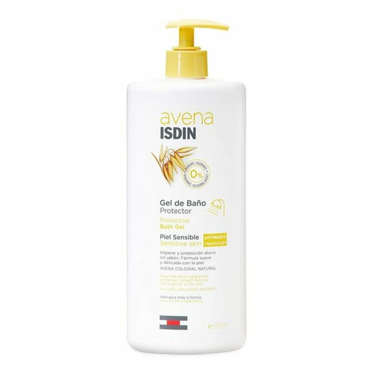 Gel de Baño Isdin Avena 750 ml Avena Protector
