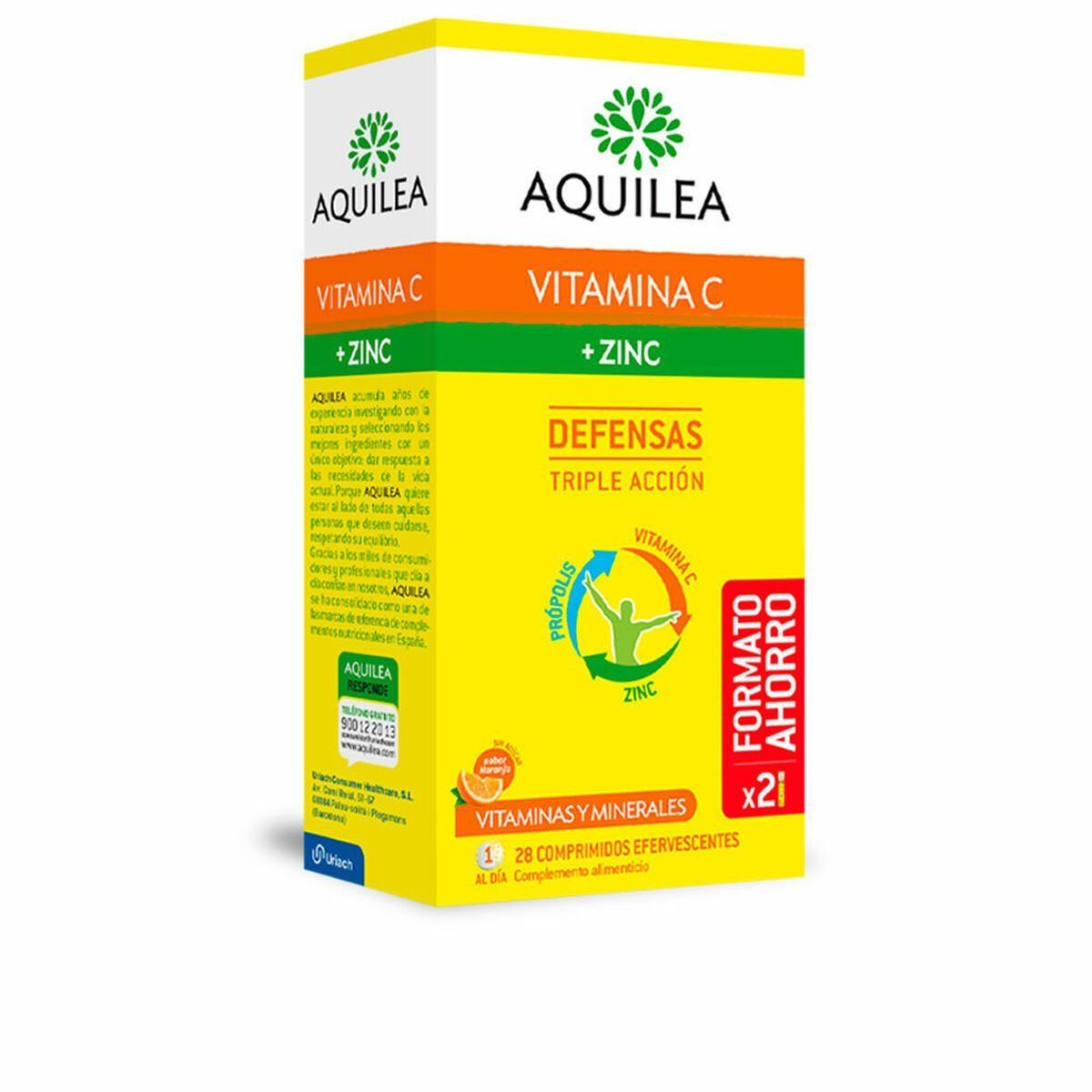 Complemento Alimenticio Aquilea Vitamina C Zinc 28 Unidades