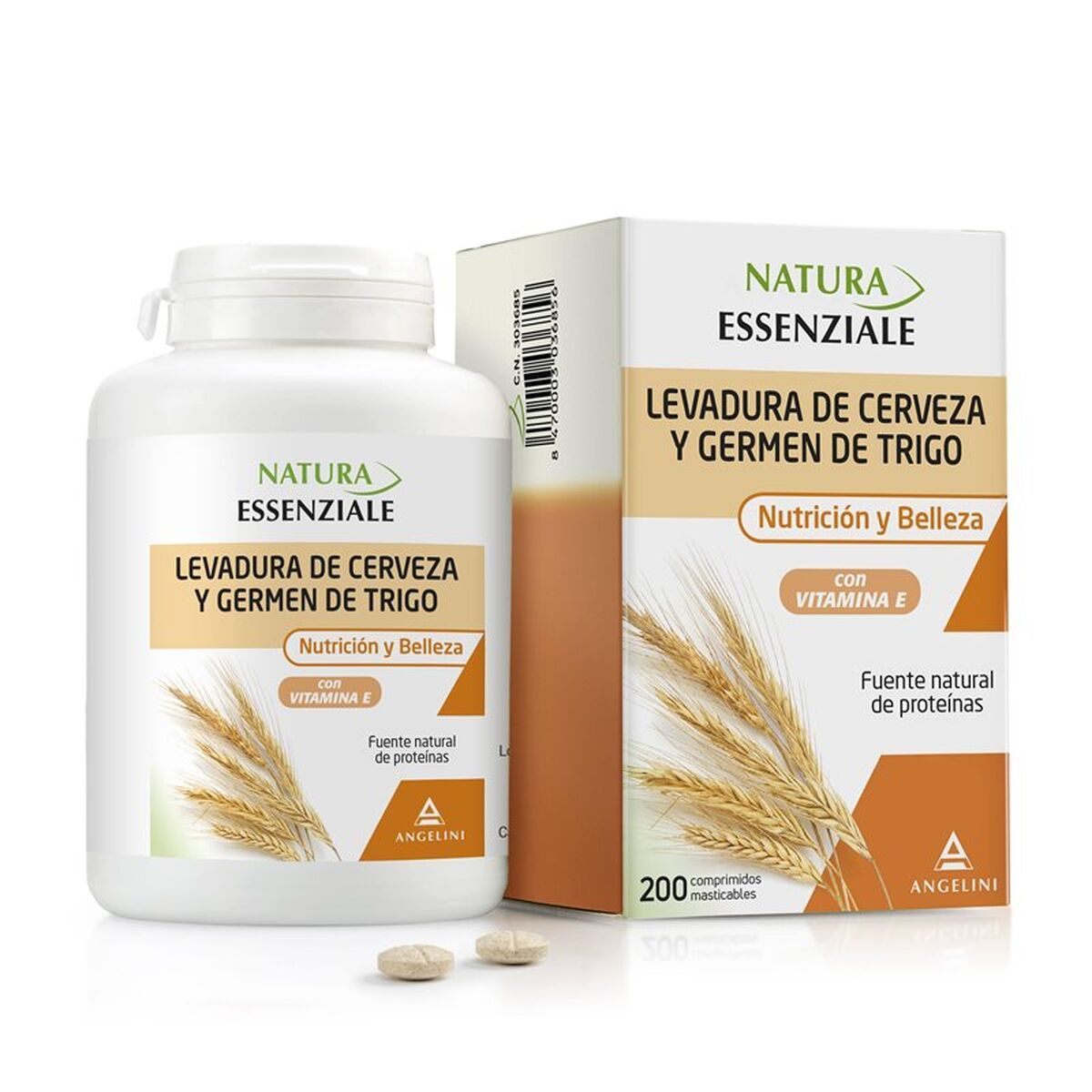 Levadura de Cerveza Natura Essenziale Angelini Natura 200 Unidades