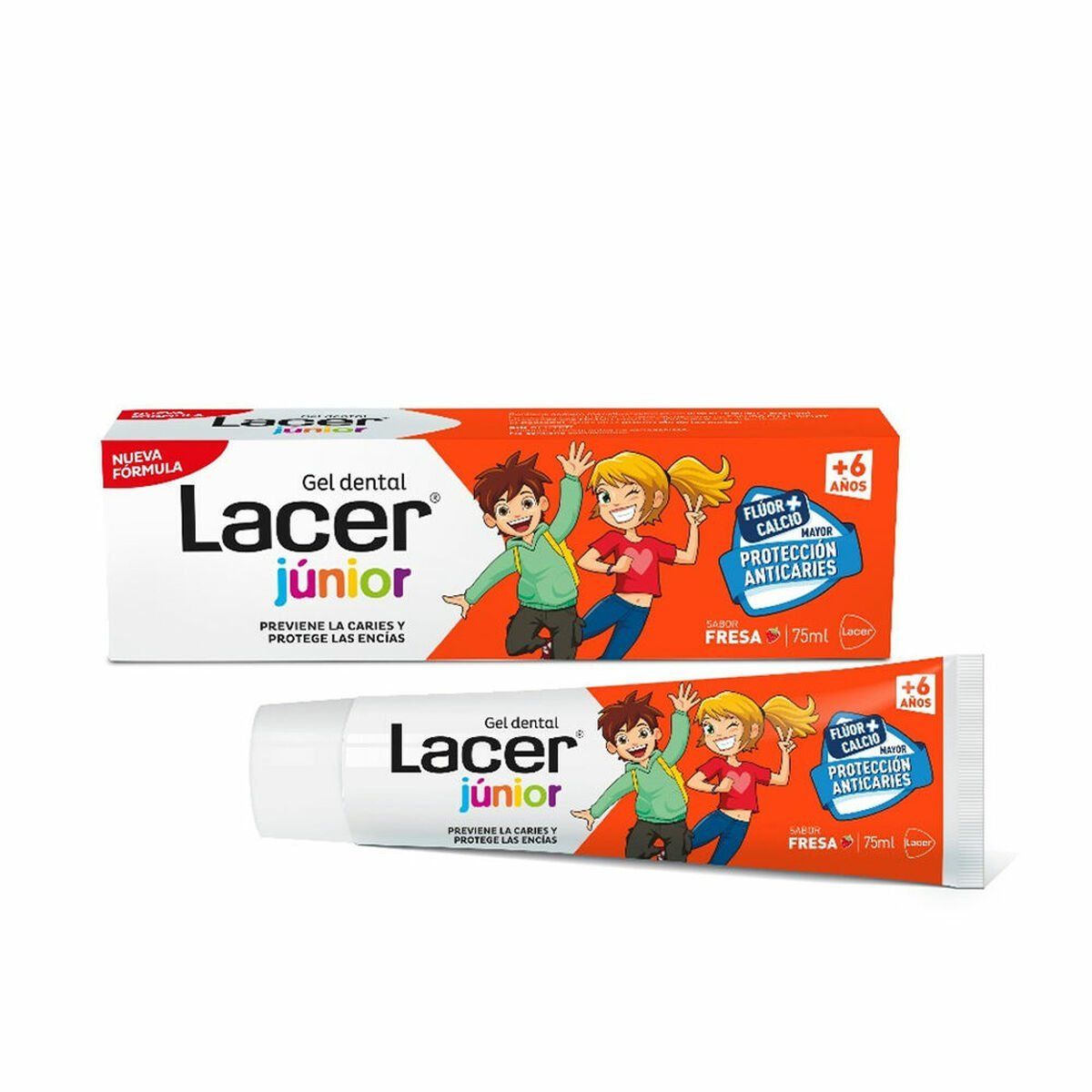 Pasta de Dientes Lacer Junior 75 ml Junior Fresa