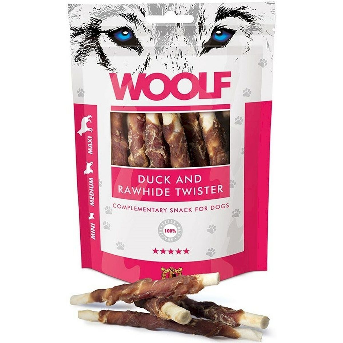 Snack para Perros Woolf Pato 100 g 1 Pieza