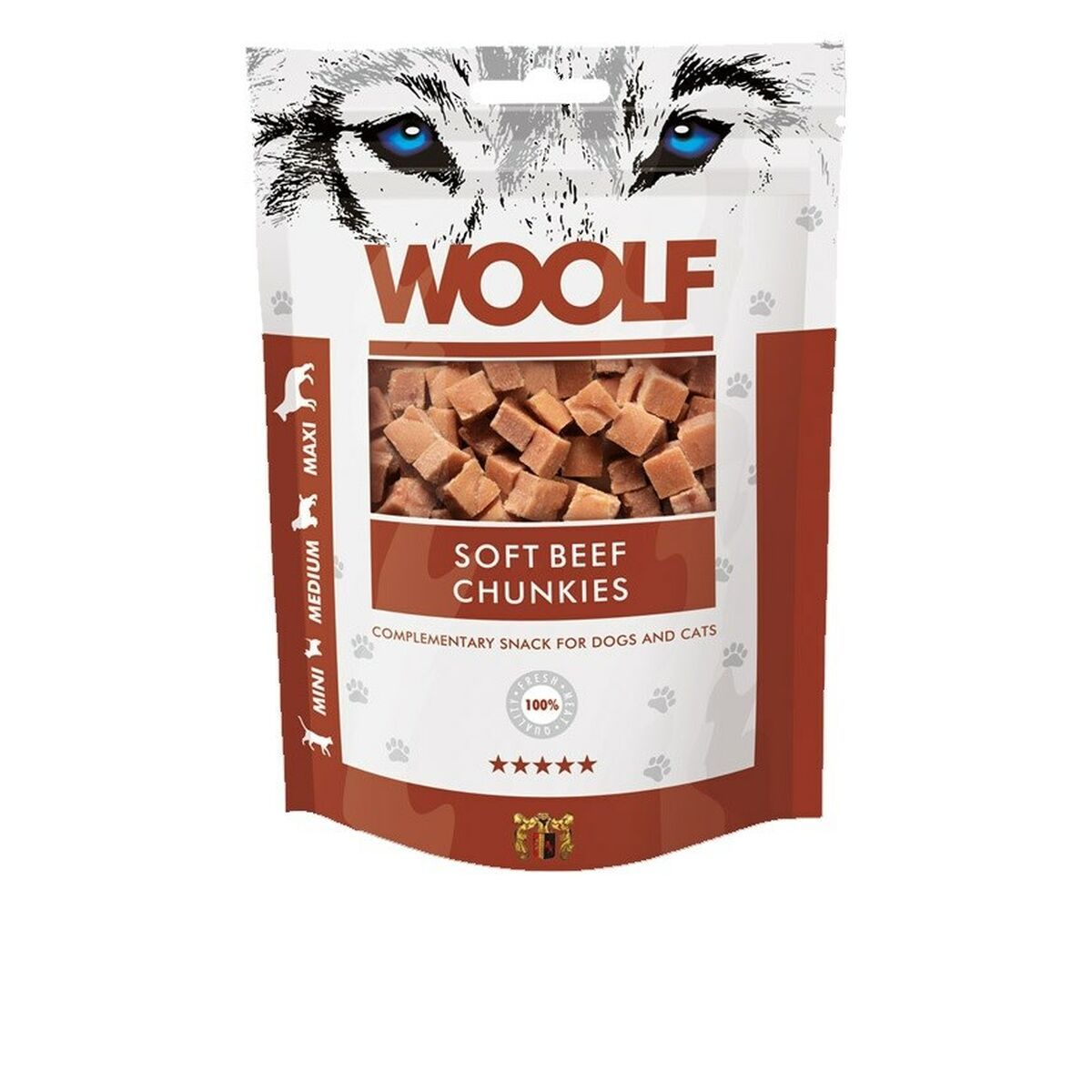 Snack para Perros Woolf Carne de vacuno 100 g 1 Pieza