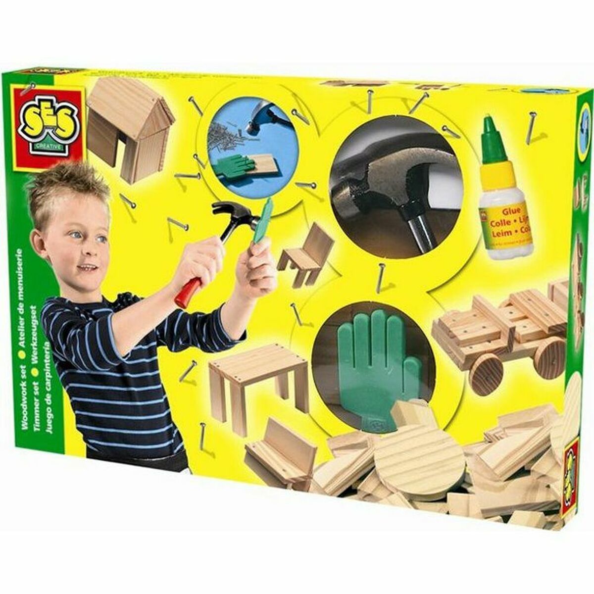 Playset SES Creative Joinery Workshop 57 Piezas