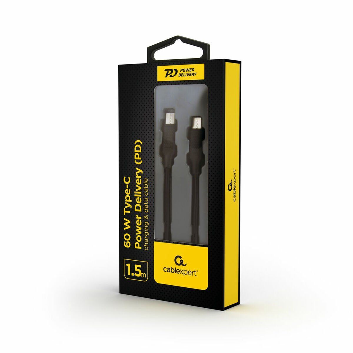 Cable USB-C GEMBIRD CC-USB2-CMCM60-1.5M Negro 1,5 m
