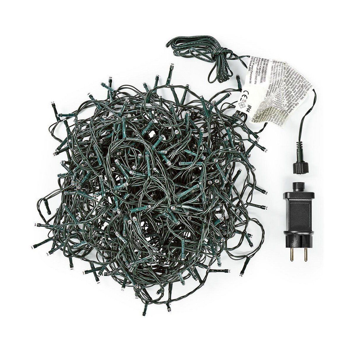 Guirnalda de Luces LED AX8401040 Luz cálida Blanco Cálido 21 m Verde