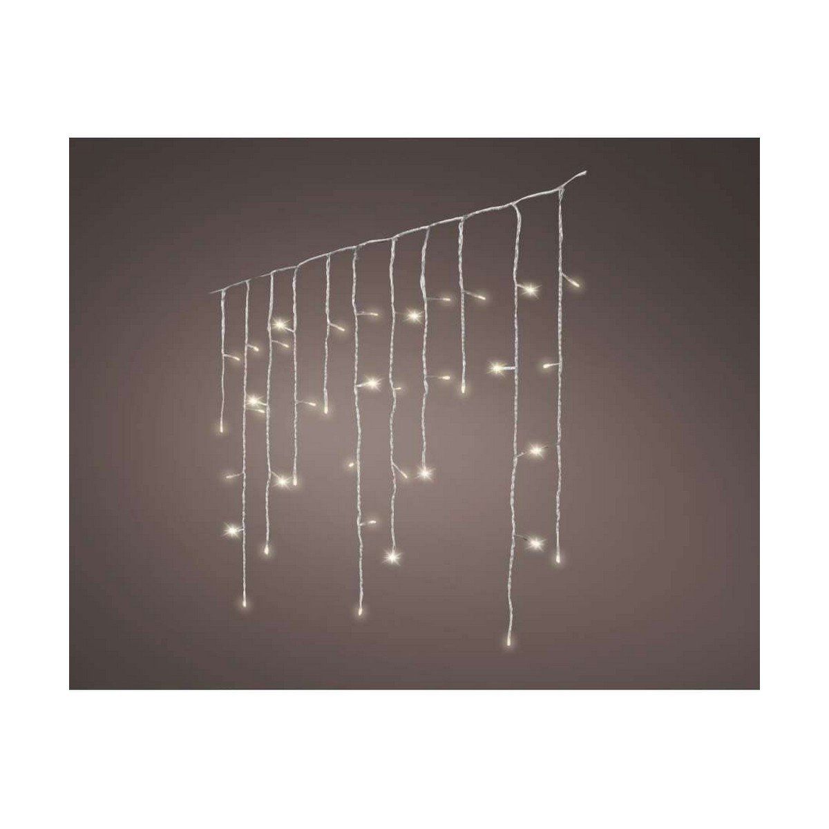Cortina de Luces LED Lumineo 3,6 W Transparente Luz cálida Blanco Cálido 5,8 M