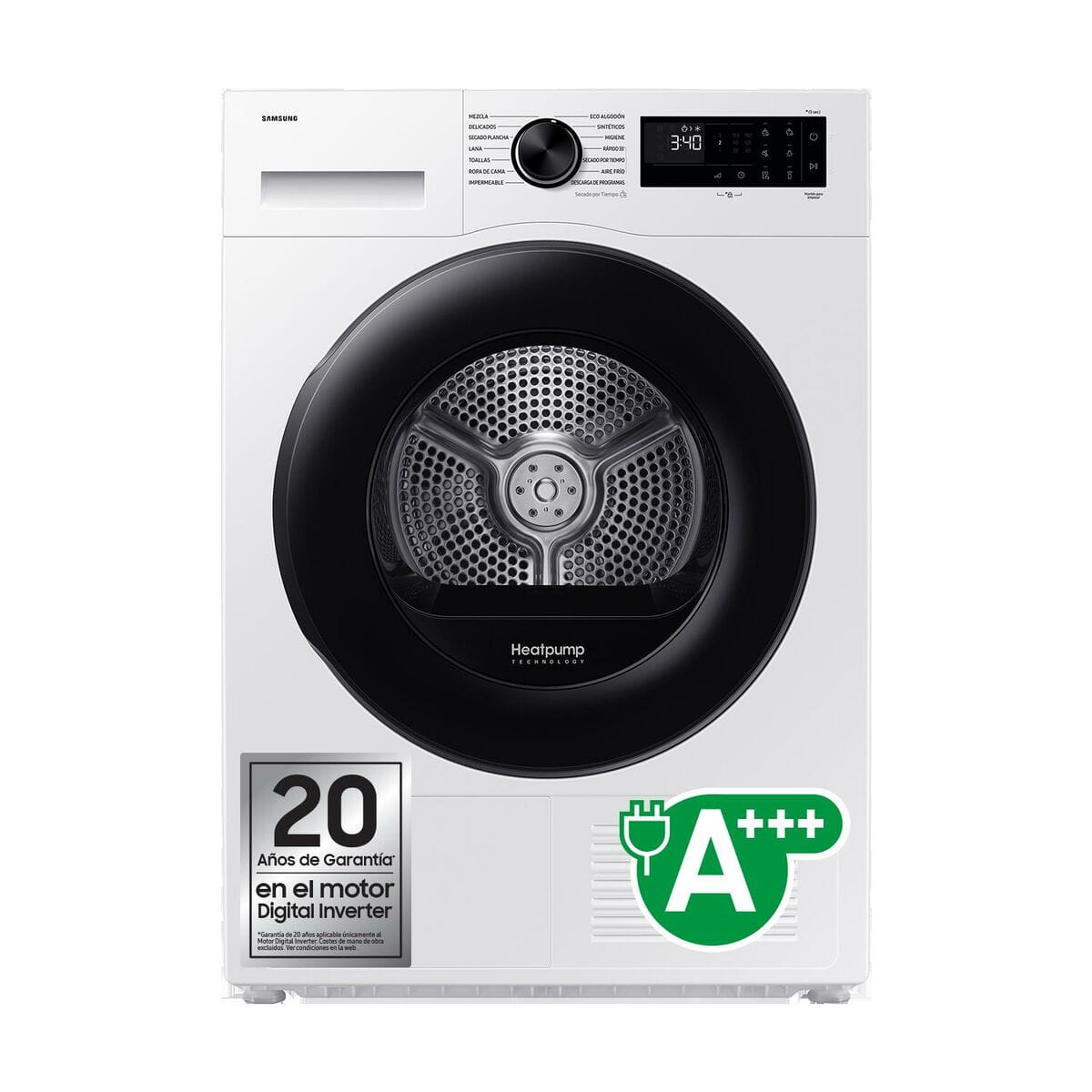 Secadora con bomba de calor Samsung SECADORA9KGCONINTELIGENCIAARTI 9 kg