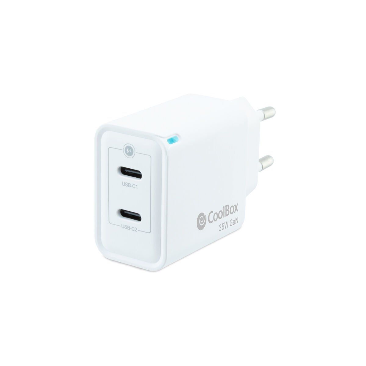 Cargador de Pared CoolBox COO-CUP-35CC Blanco 35 W